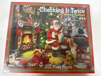 Checking it Twice Christmas Puzzle 1000 Piece