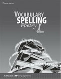 Vocabulary Spelling Poetry I Set