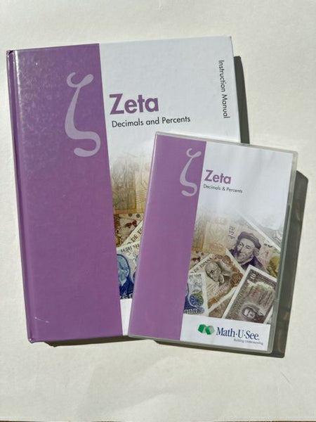 Math-U-See Zeta Instruction Manual and DVD