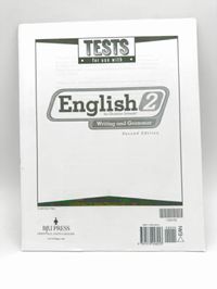 BJU English 2 Tests Writing and Grammar 2nd Edition