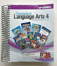 Abeka Homeschool Language Arts 4 Curriculum Lesson Plans