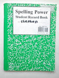 Spelling Power Student Record Book Green