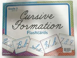 Cursive Formation Flashcards Aa-Zz and 1-10