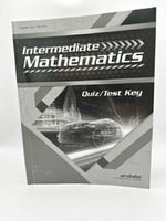 Abeka Intermediate Mathematics Quiz/Test Key
