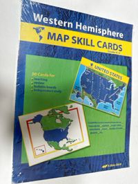 Abeka Western Hemisphere Map Skill Cards