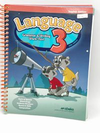 Abeka Language 3 Grammar & Writing Work-Text Teacher Edition