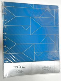 TUL Discbound Notebook Covers, Letter Size, Geometric Navy/Gold Pack of 2 covers