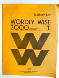 Wordly Wise 3000 Book 1 Answer Key 1st edition (4th grade)