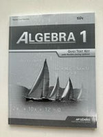 Abeka Algebra 1 Quiz/Test Key