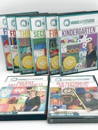 HomeArtStudio DVDs: Kindergarten - Fifth;  Plus Old Testament & Holiday Arts
