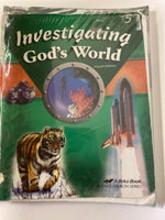 Abeka Investigating God's World Set