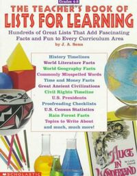 The Teacher's Book of Lists for Learning