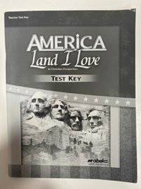 Abeka America, Land I Love Test Key
