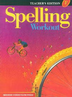 Spelling Workout F: Teacher Edition