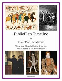 BiblioPlan Timeline for Year Two: Medieval