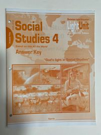 CLP Social Studies 4 406-410 Answer Key Sunrise