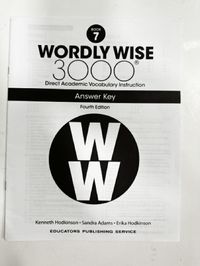 Wordly Wise 3000 Book 7 Answer Key