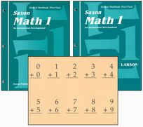 Saxon Math 1 Student Workbooks/Fact Cards Set