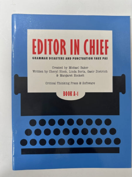 Editor in Chief A-1