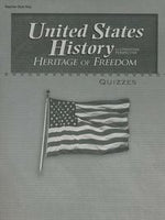 United States History Heritage of Freedom Quiz Key