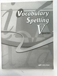Vocabulary Spelling V Quizzes