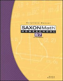 Saxon Math 87 Solutions Manual