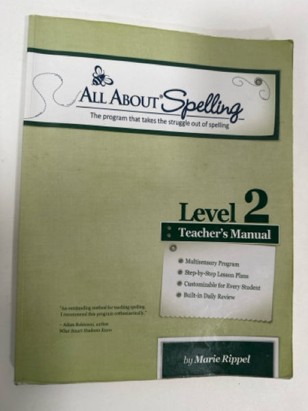 All About Spelling Level 2 Teacher's Manual