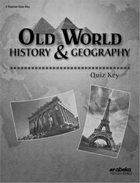 Old World History & Geography Quiz Key