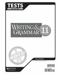 BJU Writing & Grammar 11 Tests Answer Key
