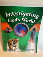 Investigating God's World Student