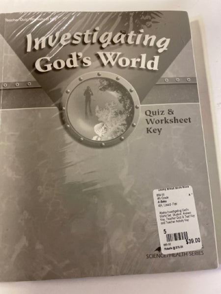 Abeka Investigating God's World Set