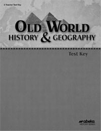 Old World History & Geography Test Key