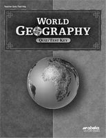 World Geography Quiz/Test Key