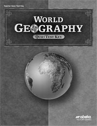 World Geography Quiz/Test Key