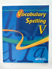 Vocabulary Spelling V Student