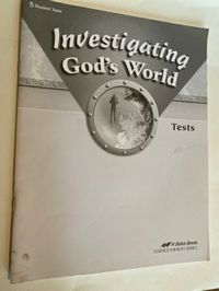 Investigating God's World Tests