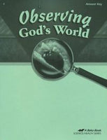 Observing God's World Answer Key