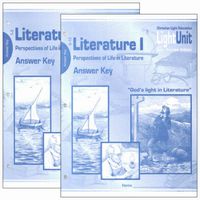 Light Unit Literature I Perspectives in Literature Answer Key Set