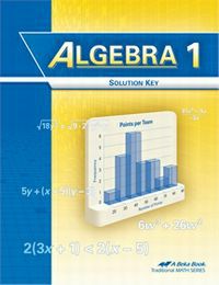 Abeka Algebra 1 Set: Solution Key, Quizzes & Tests Key & Video Manual