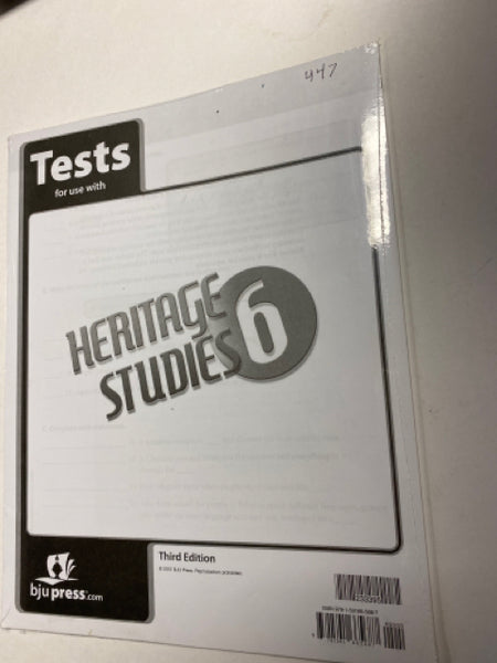 Heritage Studies 6 Tests 3rd Edition