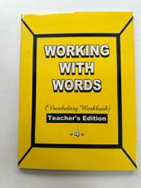 Working With Words Vocabulary Workbook Teacher's Edition 4