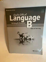 God's Gift of Language B - Quiz/Test Key