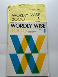 Wordly Wise 3000 Book 1 (Grade 4) and Teacher's Key