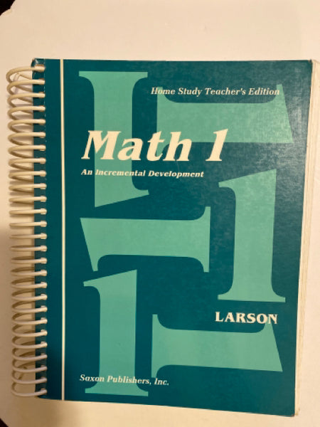 Saxon Math 1 Teacher's Edition