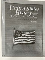 United States History: Heriage of Freedom Test Key (3rd Ed)