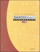 Saxon Math 76 Tests and Worksheets