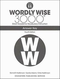 Wordly Wise 3000 4 Answer Key 4th