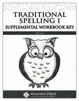 Traditional Spelling 1 Supplemental Workbook Key