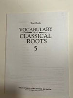 Vocabulary From Classical Roots 5 Student and Answer Key