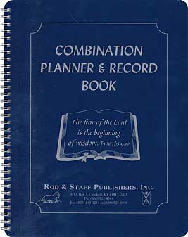 Combination Planner & Record  Book